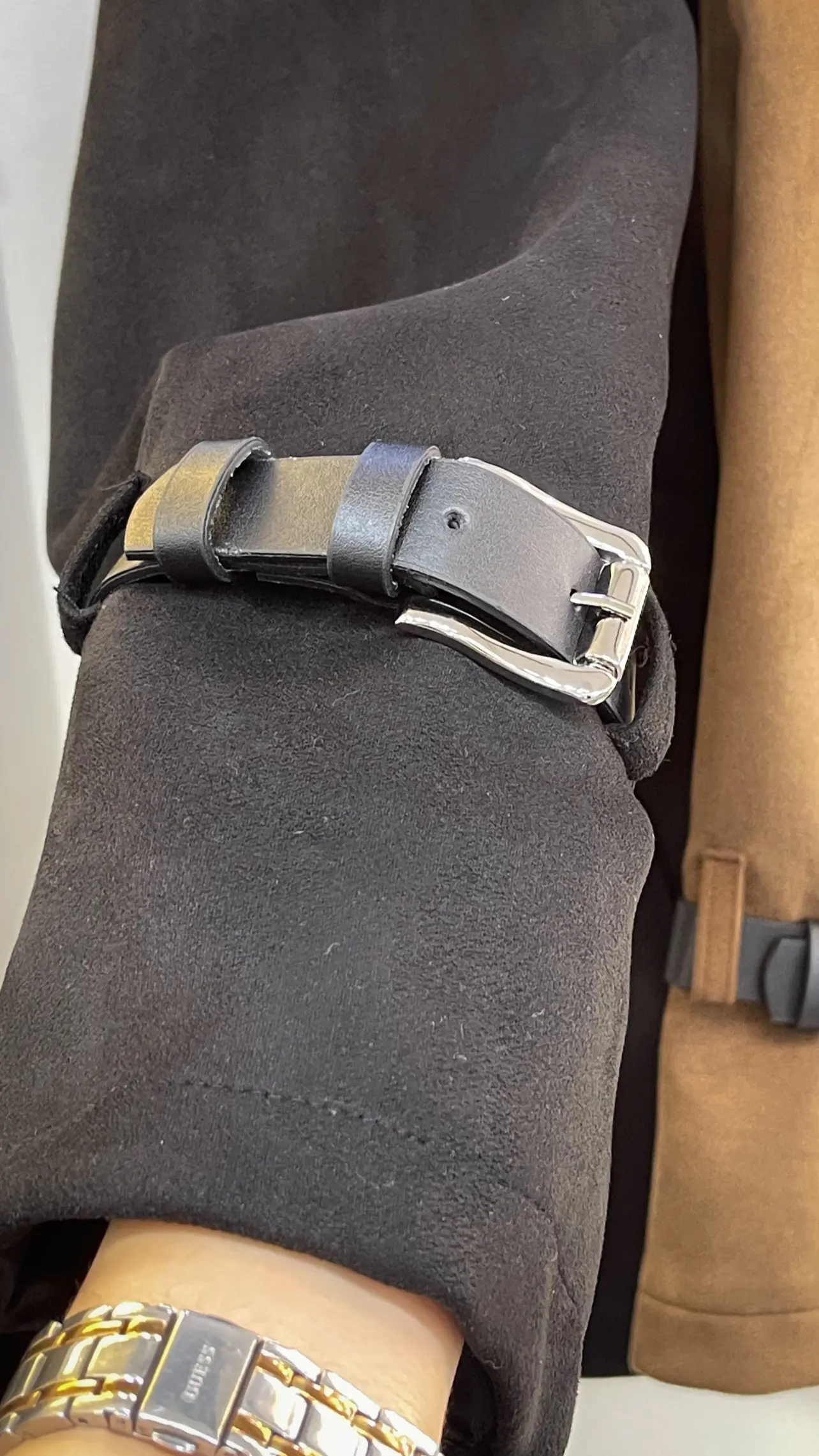 پالتو کوتاه کمربند دار جیر برند اورجینال ترک